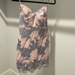 Vici Pink and purple lace dress